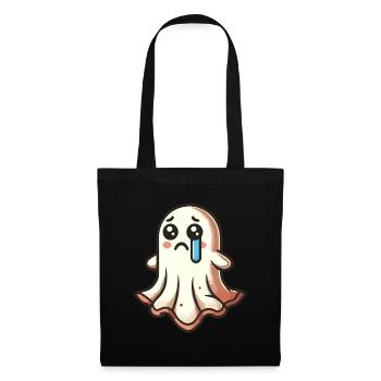 Sad Ghost Cute Weeping Ghosts - Tote Bag - black - Front