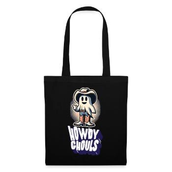Drôle Cowboy Ghost Salutation Ghosts Girls - Sac en tissu - noir - Devant