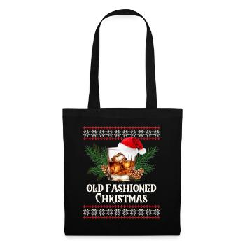 Old Fashioned Whiskey Funny Christmas Cocktail - Tote Bag - black - Front