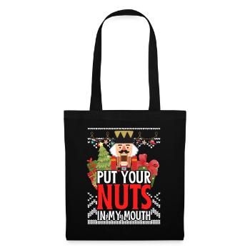 Vilain Casse-Noisette mets tes noix dans ma bouche - Sac en tissu - noir - Devant