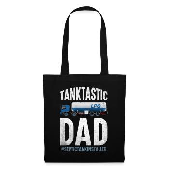 Technicien de fosse septique Installateur de système d’égout - Sac en tissu - noir - Devant