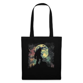 Bigfoot Sasquatch Yeti Howling Moon - Tote Bag - black - Front
