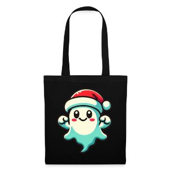 Cute Christmas Ghost Funny Halloween - Tote Bag - black - Front