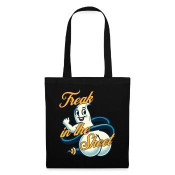 Freak In The Sheet Funny Ghost Design - Tote Bag - black - Front