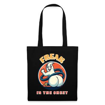 Freak In The Sheet Funny Ghost Design - Tote Bag - black - Front