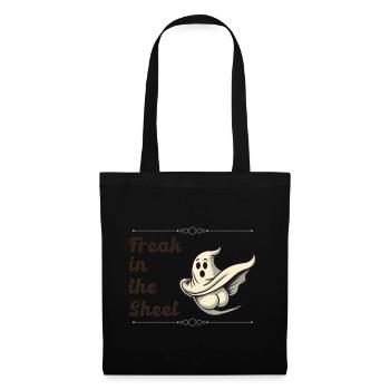 Freak dans la feuille drôle de conception fantôme - Sac en tissu - noir - Devant