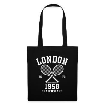 Vintage Tennis Londres Créé en 1958 - Sac en tissu - noir - Devant