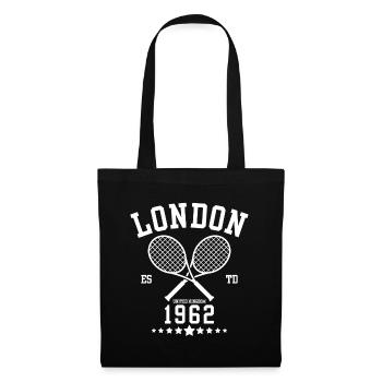 Vintage Tennis Londres Créé en 1962 - Sac en tissu - noir - Devant