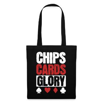 Chips, Cards, Glory Poker Lover - Tote Bag - black - Front