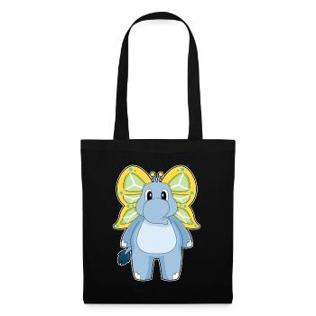 Elephant Butterfly - Tote Bag - black - Front