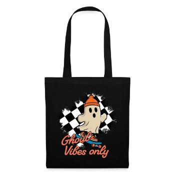 Ghoul Vibes Only Funny Halloween Saying - Tote Bag - black - Front