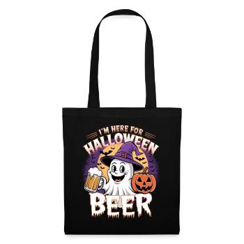 Lustiger Geist I'm here for Halloween Beer - Tote Bag - black - Front