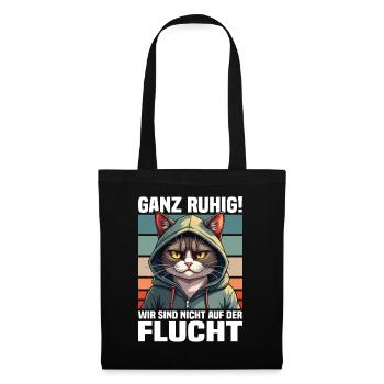 Calm down! We're not on the run cat - Tote Bag - black - Front