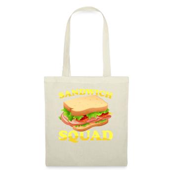 Sandwich Liebhaber Fast Food Liebhaber - Stoffbeutel - Natur - Vorne