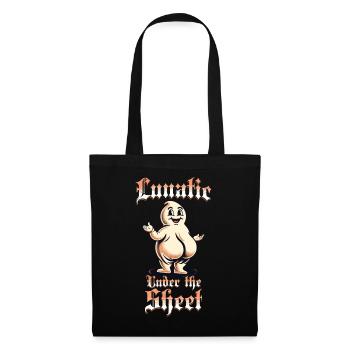 Lunatique sous la feuille Funny Ghost Design - Sac en tissu - noir - Devant