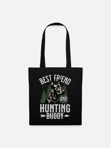 Best Friend and Hunting Buddy Loyal Dog - Tote Bag - black