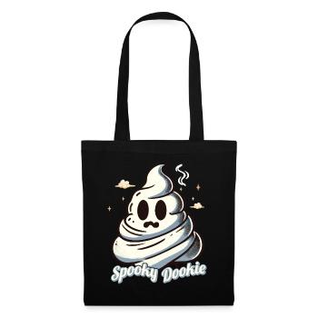 Drôle Effrayant Dookie Caca Pile Fantôme - Sac en tissu - noir - Devant