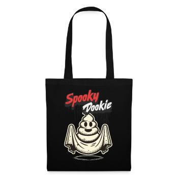 Funny poop pile ghost spooky dookie - Tote Bag - black - Front