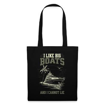 I Like Big Boats And I Cannot Lie Tropical Yacht - Tote Bag - black - Front