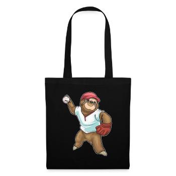 Gant de baseball Sloth - Sac en tissu - noir - Devant