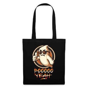 Boo Yeah Fantôme Drôle Dire Design - Sac en tissu - noir - Devant