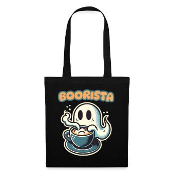 Boorista Café Drôle Disant Halloween - Sac en tissu - noir - Devant