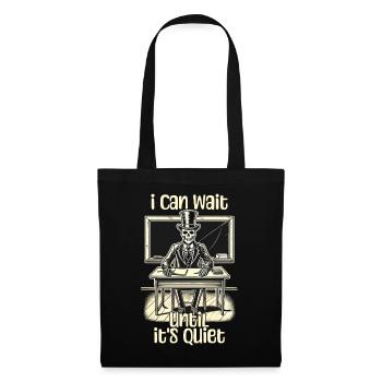 Drôle Enseignant Halloween Sarcasme Dire Design - Sac en tissu - noir - Devant