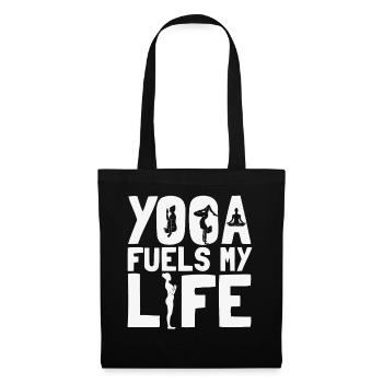 Yoga Fuels My Life Inspirational Yogi - Tote Bag - black - Front