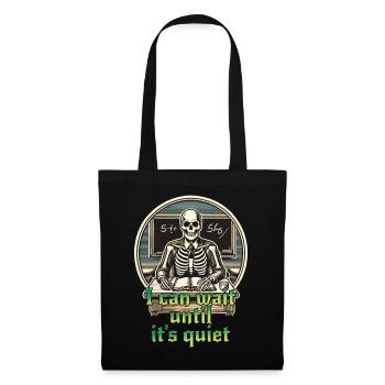 Drôle Enseignant Halloween Sarcasme Dire Design - Sac en tissu - noir - Devant
