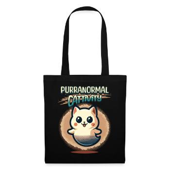 Purranormal Cattivity Spooky Cat Lover - Sac en tissu - noir - Devant