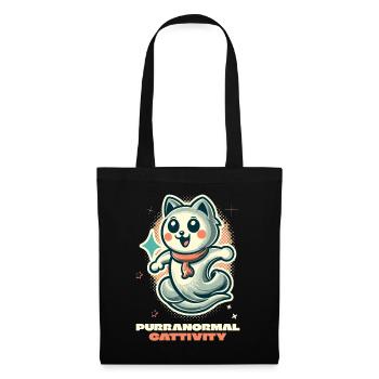 Purranormal Cattivity Spooky Cat Lover - Sac en tissu - noir - Devant