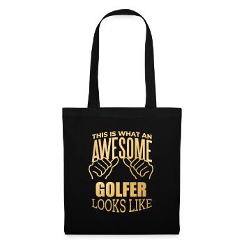 Golf - Stoffbeutel - Schwarz - Vorne