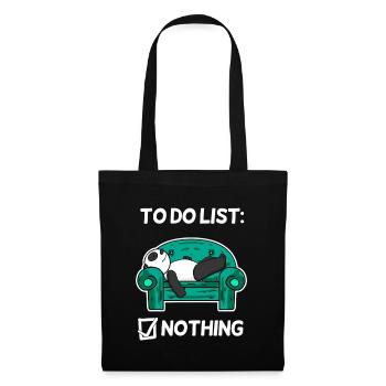 Funny Saying Funny Sayings - Panda Motif - Tote Bag - black - Front