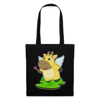 Baguette de fée girafe - Sac en tissu - noir - Devant