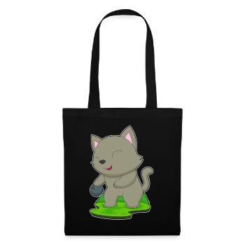 Cat Bowling Bowling Ball - Tote Bag - black - Front