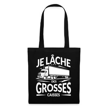 Je lâche des grosses caisses - Sac en tissu - noir - Devant