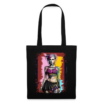 Pretty Punk Girl - Tote Bag - black - Front