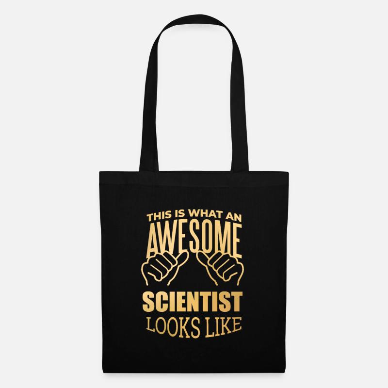 science - Sac en tissu - noir