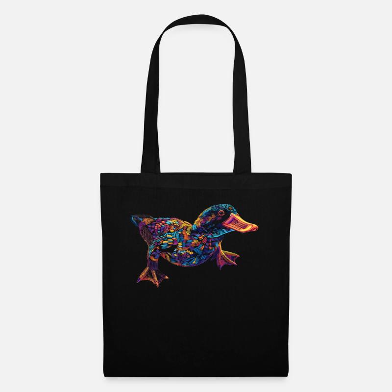 Schnabeltier Säugetier Popart - Stoffbeutel - Schwarz