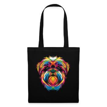 Shih Tzu Dog Popart - Tote Bag - black - Front