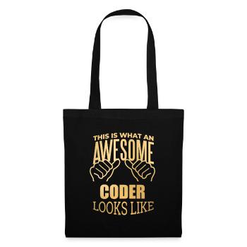 Coding - Tote Bag - black - Front