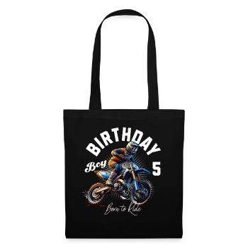 5e anniversaire de motocross - Sac en tissu - noir - Devant