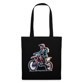 Motocross Women Girls Girl - Tote Bag - black - Front