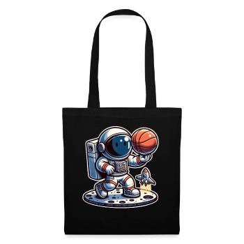 Astronaute de basket-ball - Sac en tissu - noir - Devant