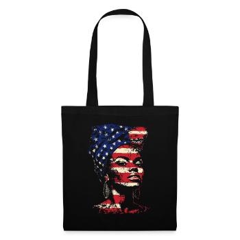 Heritage Afro Amerikanisch Black History Month - Stoffbeutel - Schwarz - Vorne