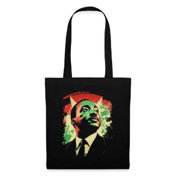 MLK Afro Amerikanisch Heritage Black History Month - Stoffbeutel - Schwarz - Vorne