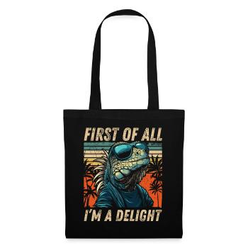 Vintage Iguana - Hoodie Sunset Look - Tote Bag - black - Front