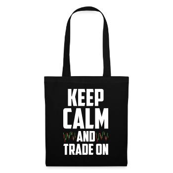 Day Trading Day Trader Bourse Bourse - Sac en tissu - noir - Devant