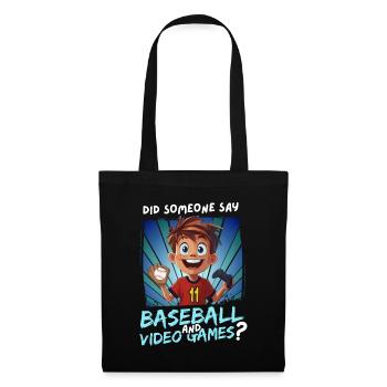 11th Birthday Baseball and Gaming for 11 Year Olds - Tote Bag - black - Front