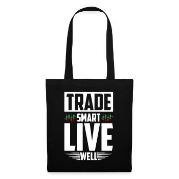Trading Forex Trader Marché financier - Sac en tissu - noir - Devant